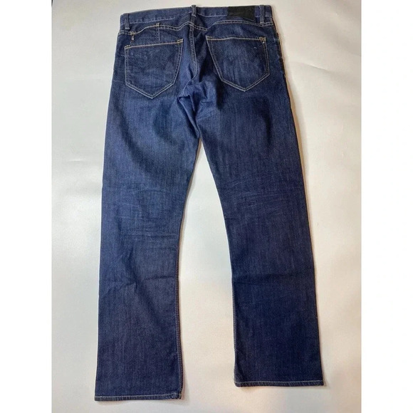 Howe Men’s Medium Wash Size 34 Denim Jeans Button Fly - Picture 9 of 10